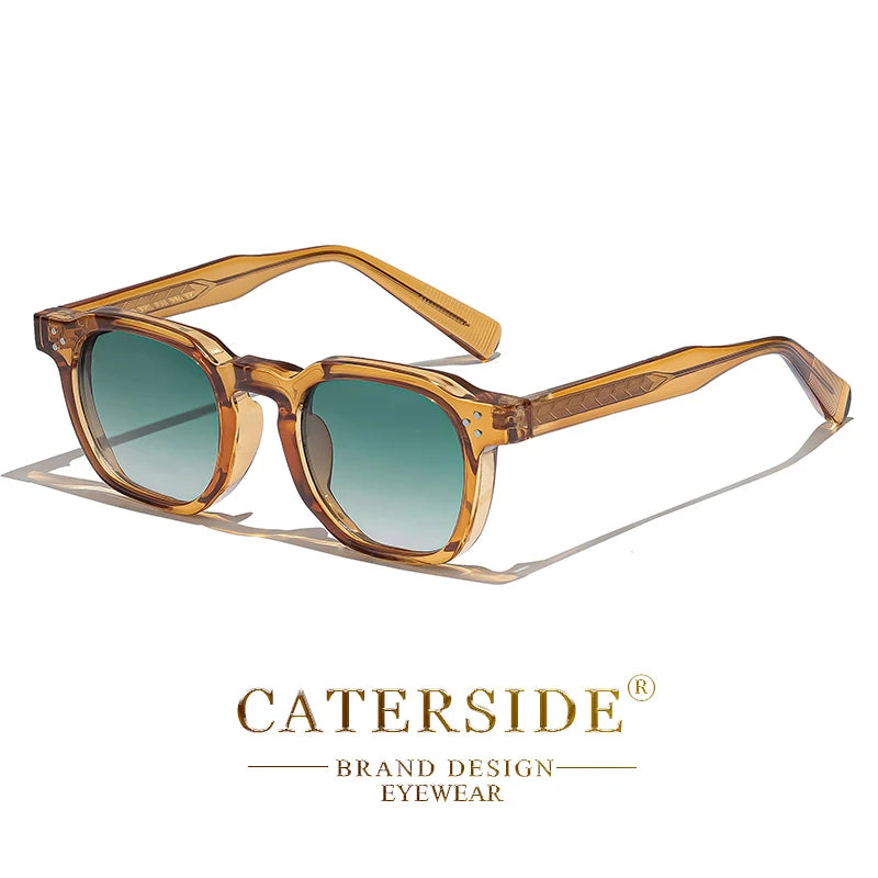 Lunettes de Soleil Style Punk Unisexe CATERSIDE – Monture Carrée Miroir UV400 – CLEVI Paris