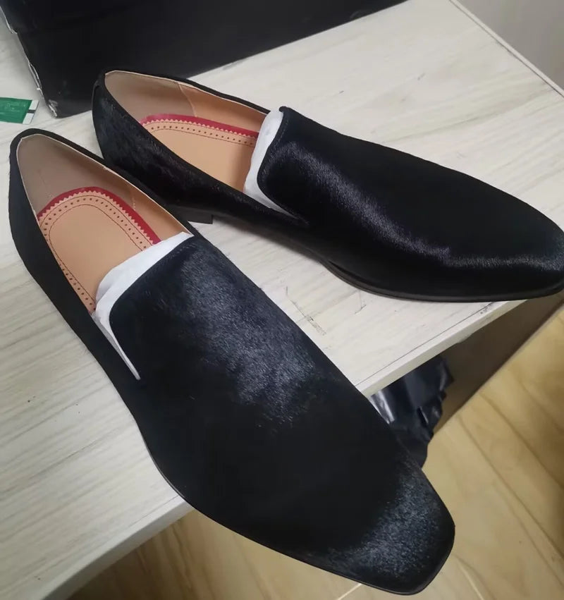 Mocassins Cuir Crin de Cheval Homme Luxe – CLEVI Paris
