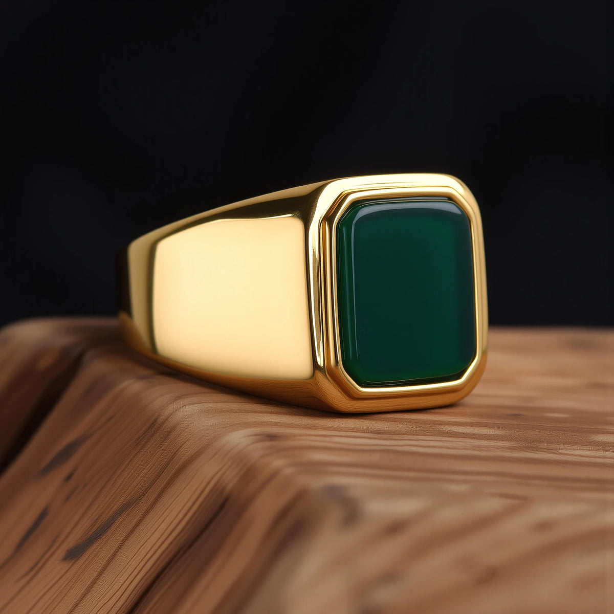Bague Unisexe Acier Inoxydable Doré 18K – CLEVI Paris