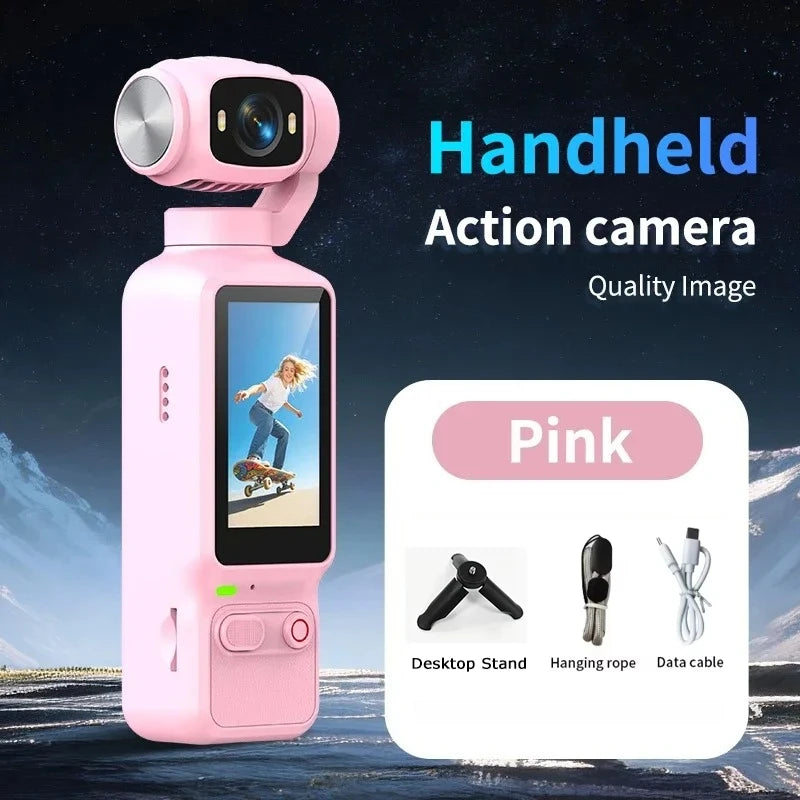 Caméra Action 4K ONEVAN – Rotation 180°, 19MP, WiFi, Écran 1,8", Batterie 1800mAh, Idéale Vlog & Réseaux Sociaux