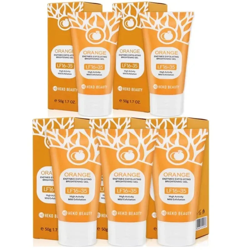Gel Exfoliant Éclaircissant Orange Jaysuing 50ml – Nettoyage Profond, Anti-Points Noirs & Hydratant – CLEVI Paris
