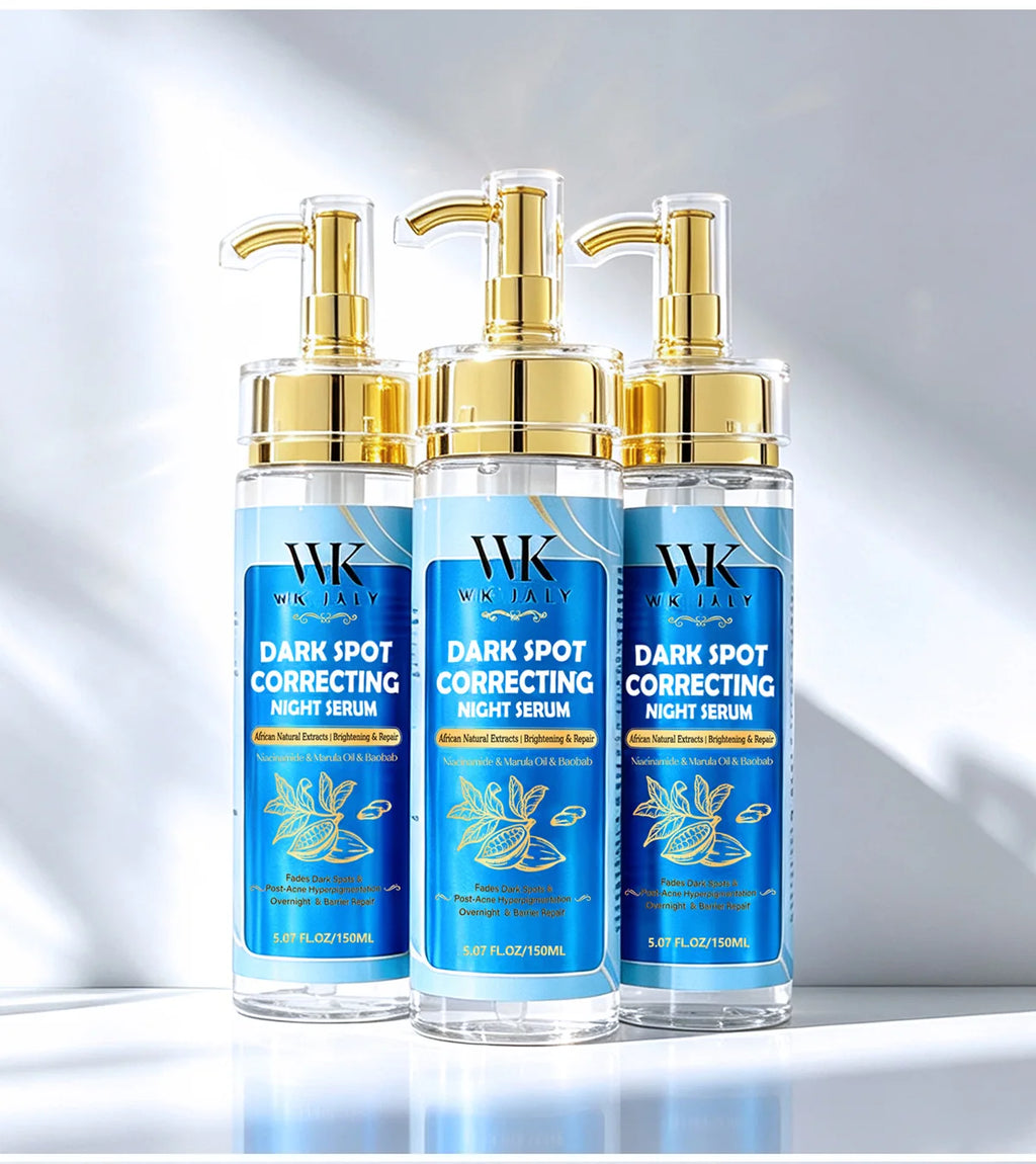 Sérum Nuit Anti-Taches WK'JALY – Éclaircissant, Hydratant & Extraits Africains 150ml – CLEVI Paris