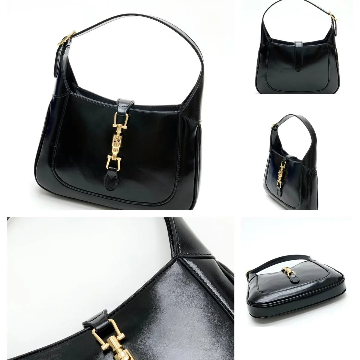 Sac Sous le Bras Femme Boucle Cadenas Chaîne Street Style – CLEVI Paris