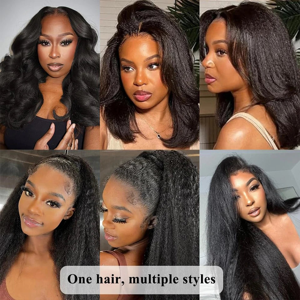 Mèches Kinky Straight Cheveux Humains Malaysia Remy 1/3/4 Bundles – CLEVI Paris