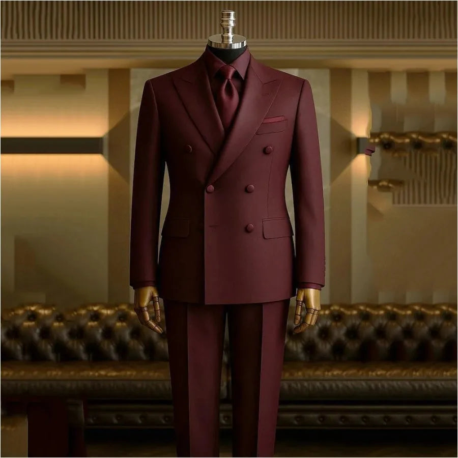 Costume homme 2 pièces à double boutonnage – CLEVI Paris