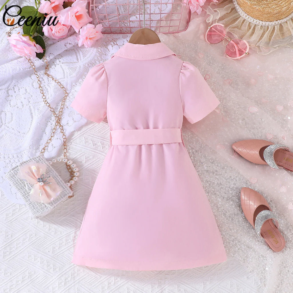Robe blazer fille à revers – CLEVI Paris