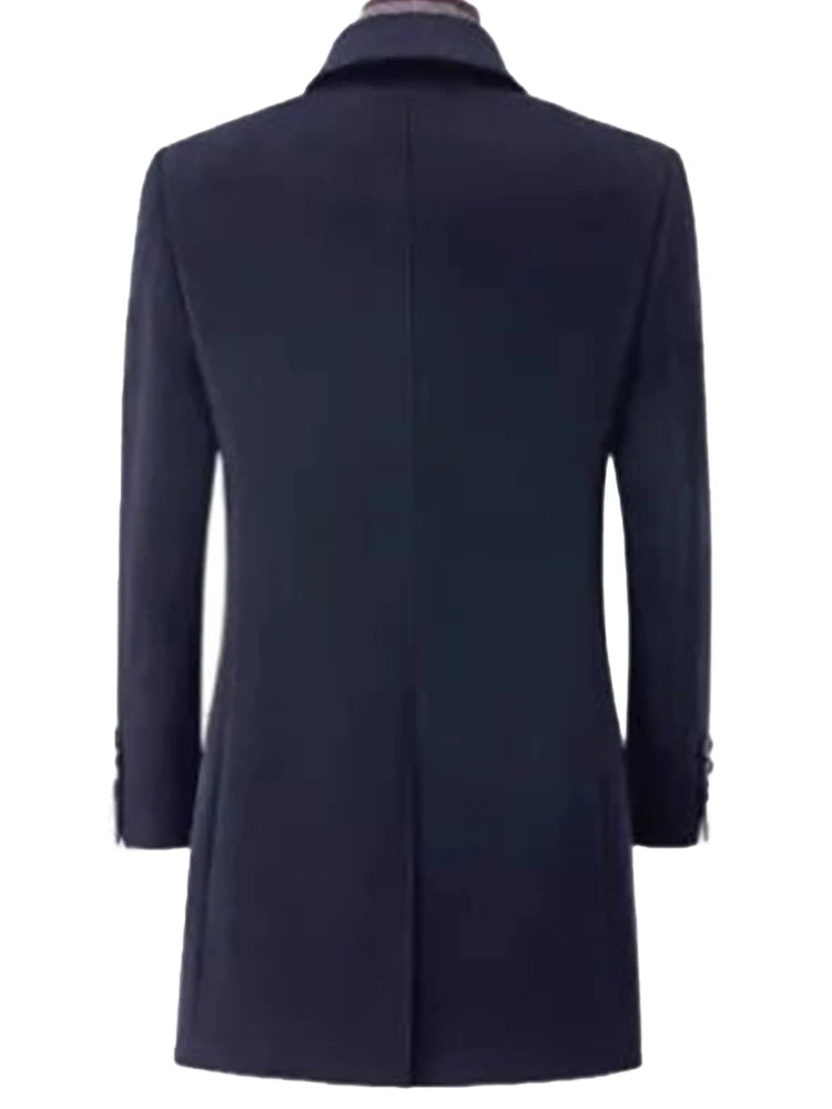 Manteau long homme en laine et cachemire – CLEVI Paris