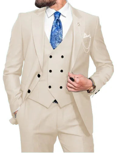 Costume 3 pièces homme coupe ajustée – CLEVI Paris