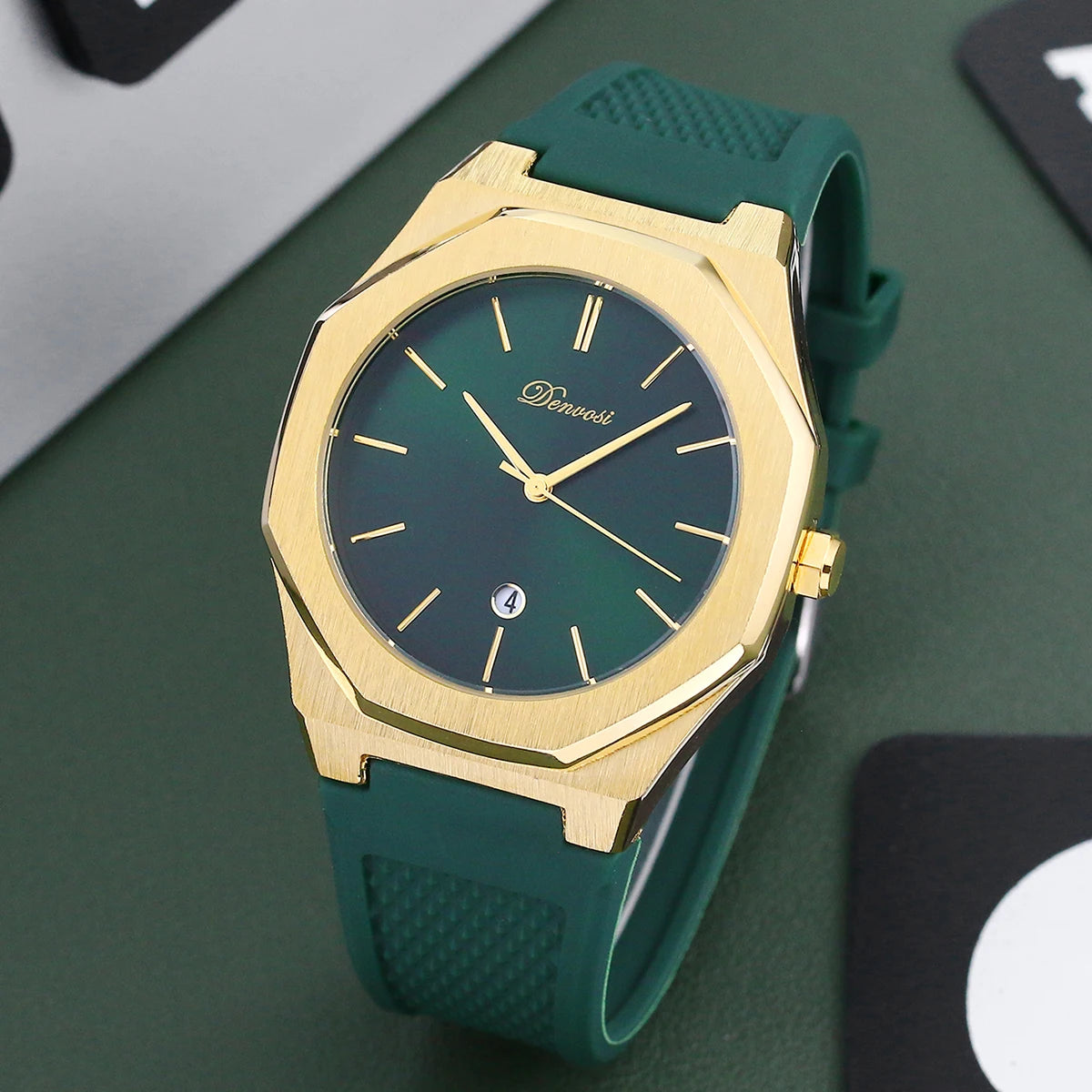 DENVOSI Montre Homme Quartz Ronde 40mm Bracelet Alliage Sport Casual 30M – CLEVI Paris