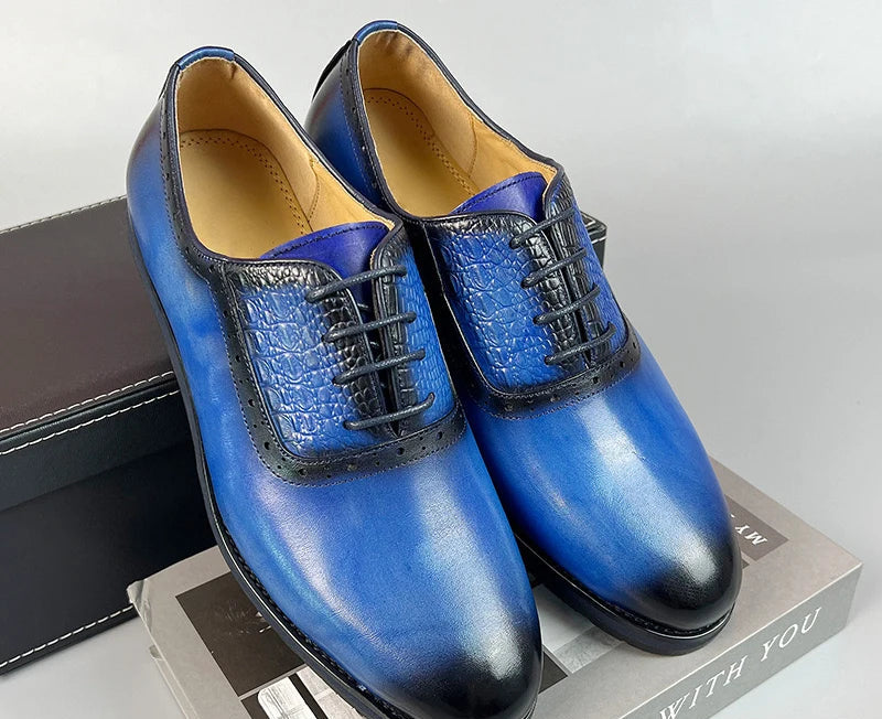 Chaussures Cuir Suède Homme Oxford Fait Main – CLEVI Paris