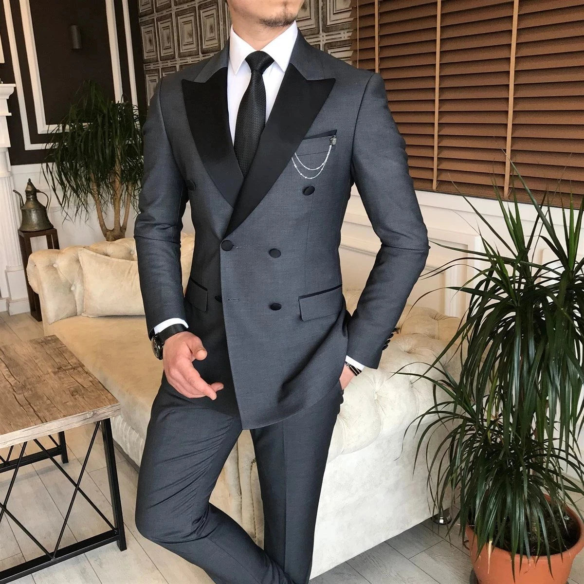 Costume homme 2 pièces, veste et pantalon – CLEVI Paris
