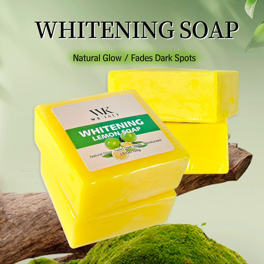 Savon Éclaircissant Citron WK'JALY – Glutathion, Acide Kojique & Beurre de Karé – CLEVI Paris
