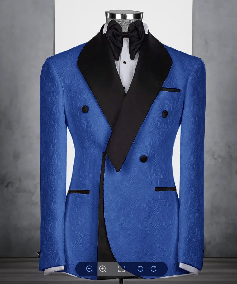 Costume homme fleuri 2 pièces, coupe droite – CLEVI Paris