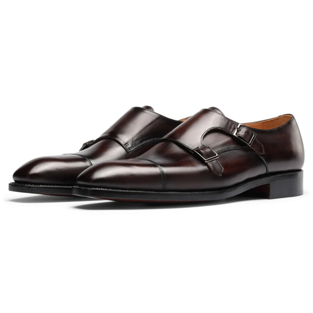Oxfords Cuir Monk Strap Homme – CLEVI Paris