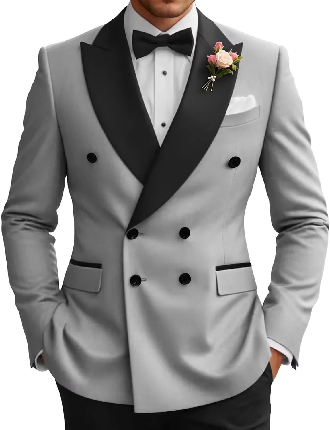 Veste de smoking croisée homme – CLEVI Paris