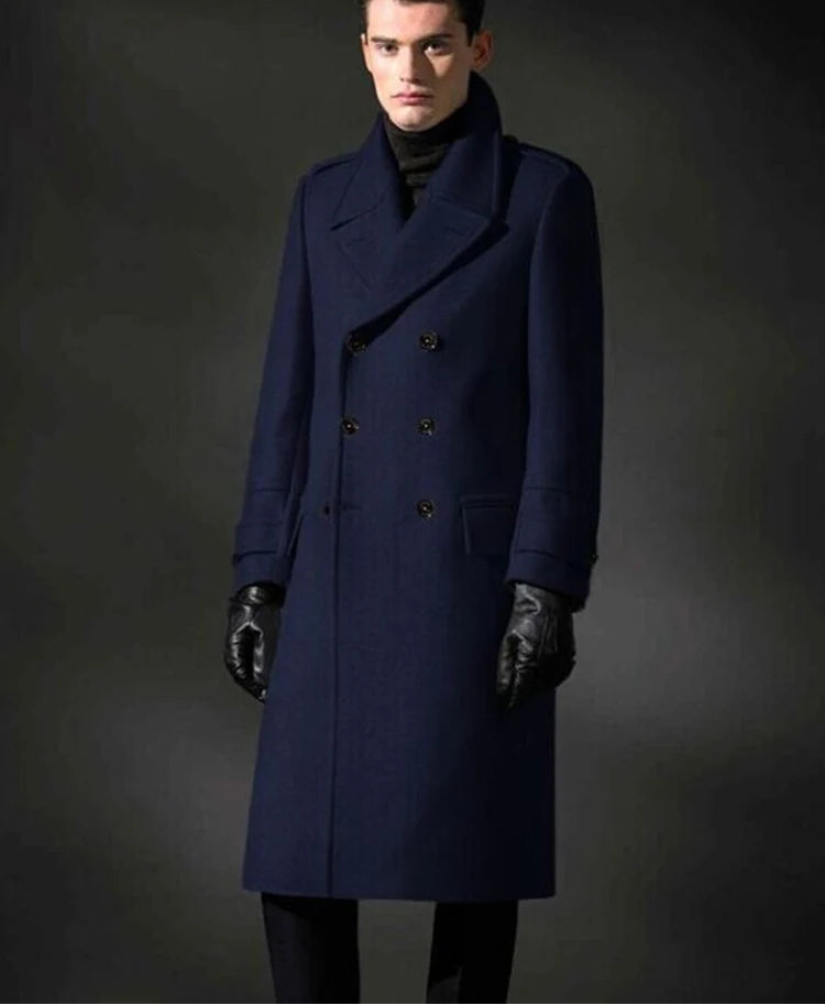 Manteau long croisé homme – CLEVI Paris