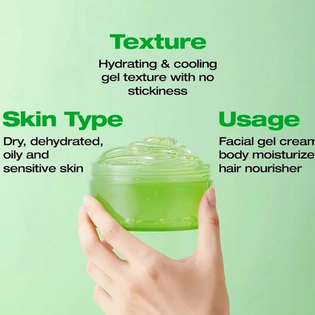 Gel Aloé Vera Hydratant Nature Republic – Soin Coréen Apaisant & Rafraîchissant 300ml – CLEVI Paris