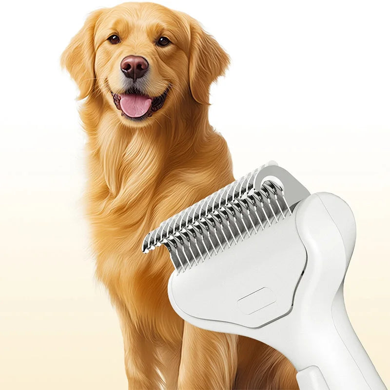 Brosse démêlante chien et chat anti-poils morts – CLEVI Paris