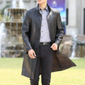 Manteau long homme cuir de mouton YOLANFAIRY – CLEVI Paris