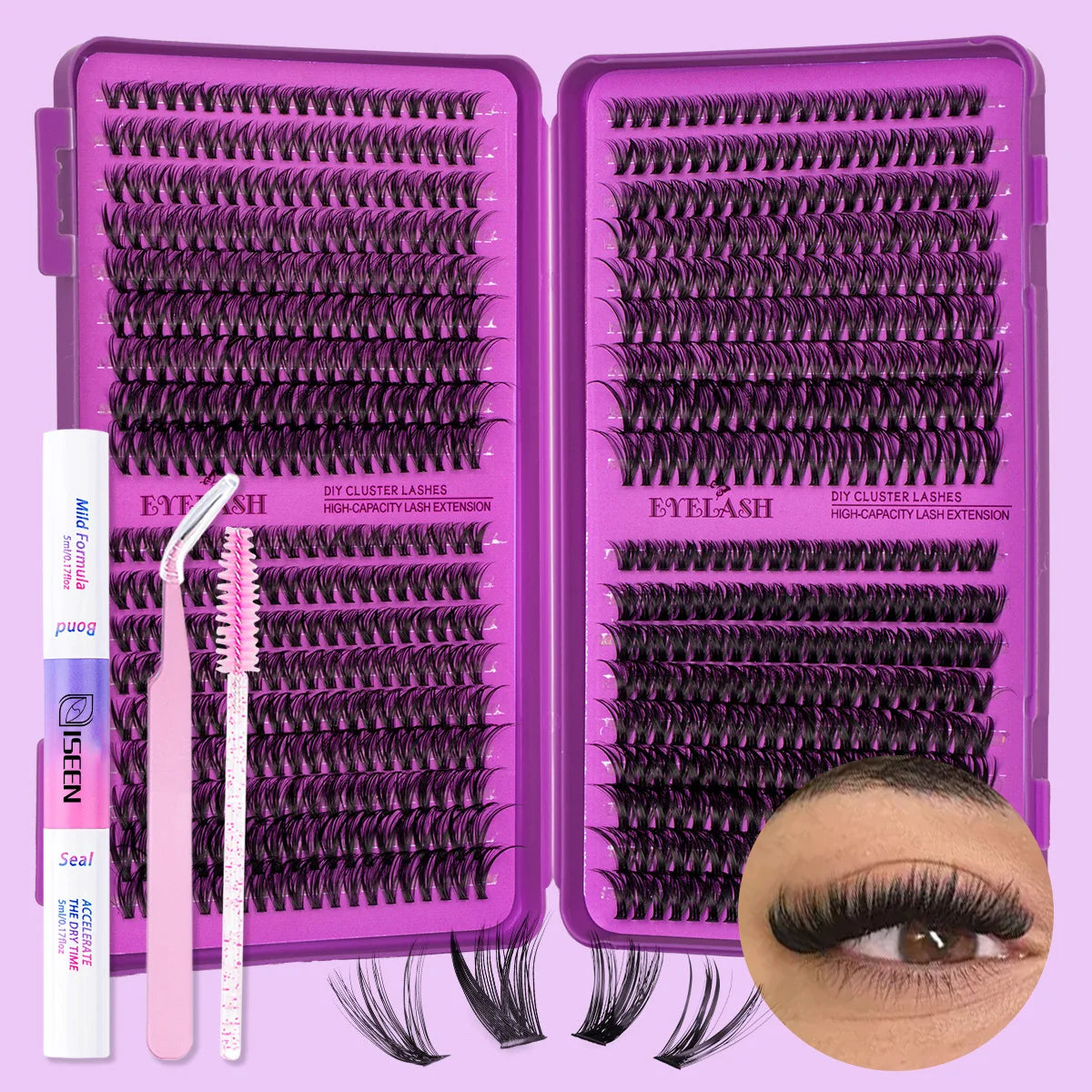 Kit de cils en grappes DIY ISEEN – CLEVI Paris