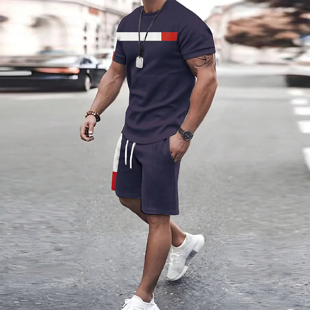 Ensemble homme imprimé à col rond – CLEVI Paris