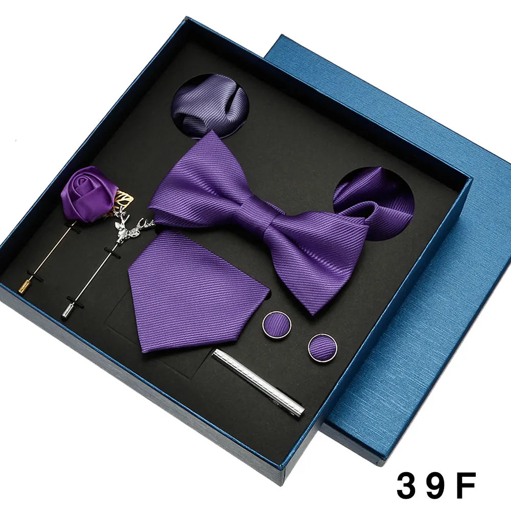 Coffret homme 8 pièces, cravate et accessoires – CLEVI Paris