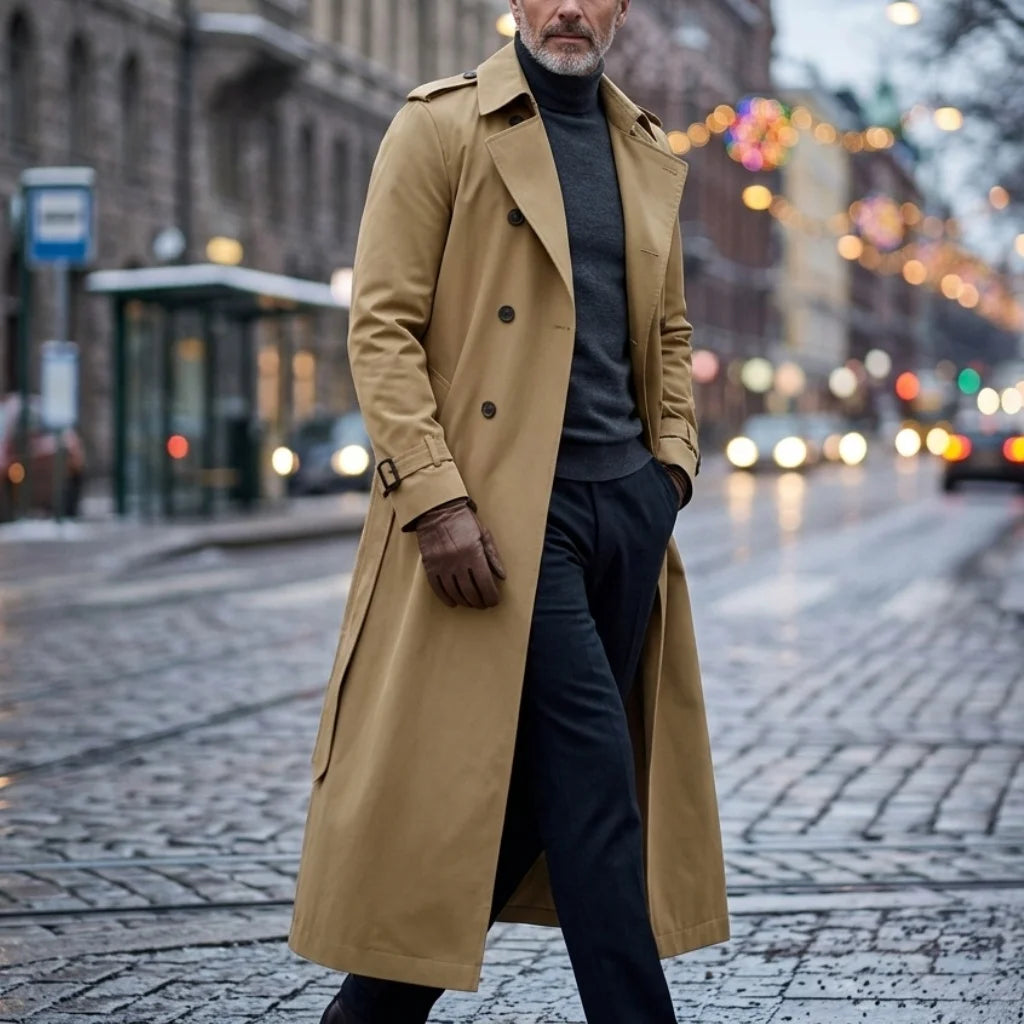 Pardessus Homme Long Ceinturé – CLEVI Paris
