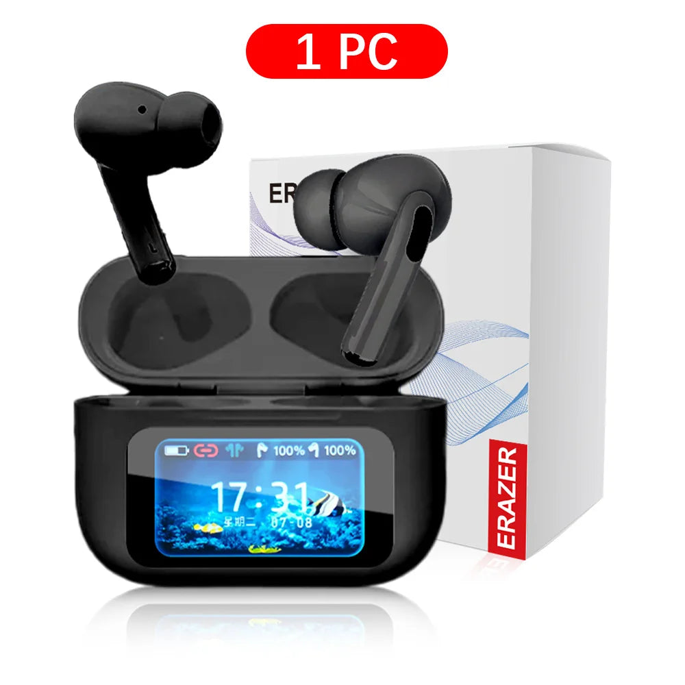 Écouteurs TWS ERAZER ANC Écran LCD Bluetooth 5.0 – CLEVI Paris