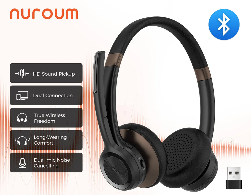 Casque Bureau Nuroum HP30 Filaire & Sans Fil – CLEVI Paris