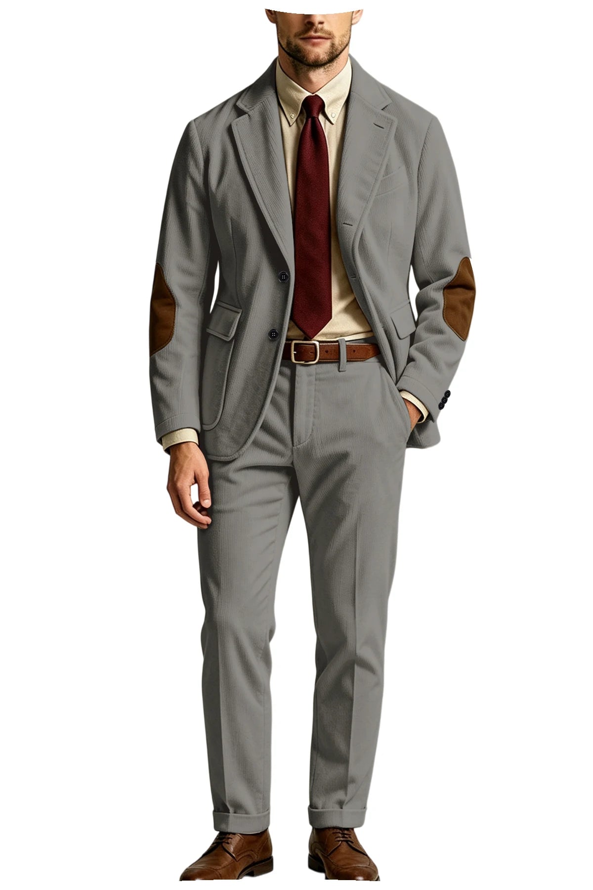 Costume homme 2 pièces en velours côtelé – CLEVI Paris