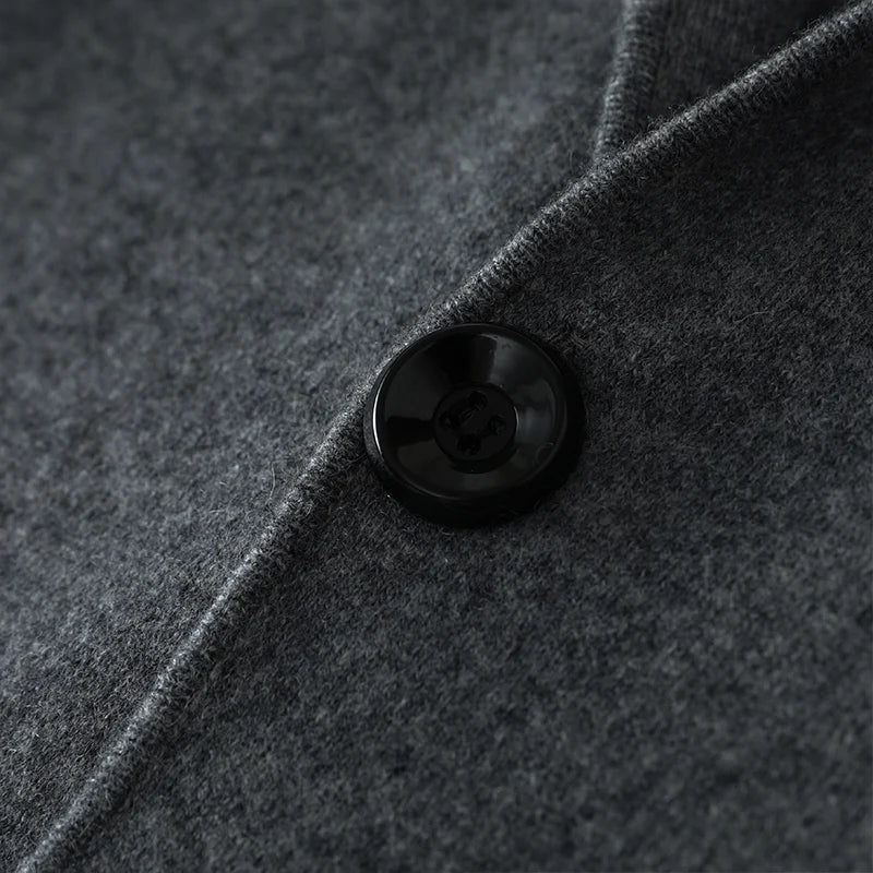 Ensemble homme cachemire cardigan à revers – CLEVI Paris