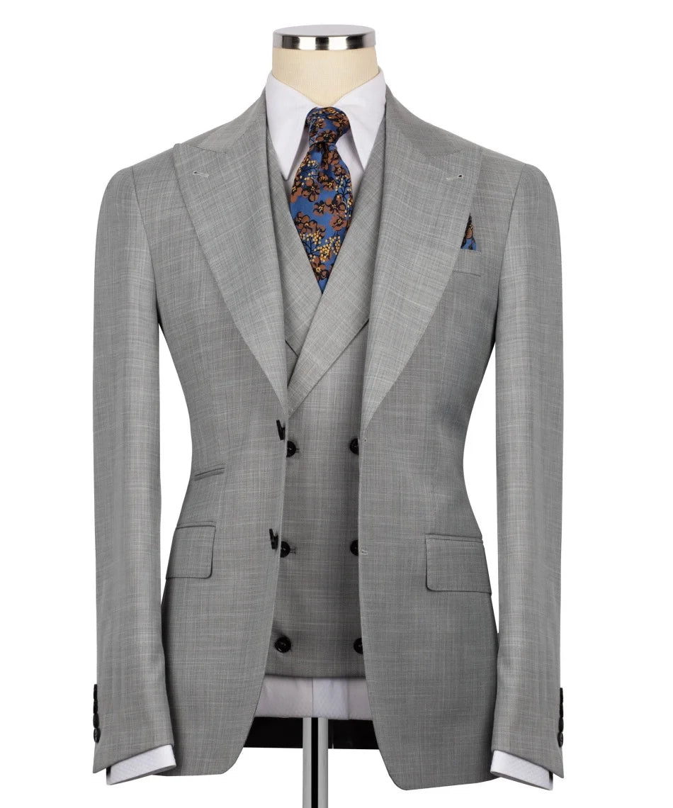 Costume homme 3 pièces revers pointus – CLEVI Paris