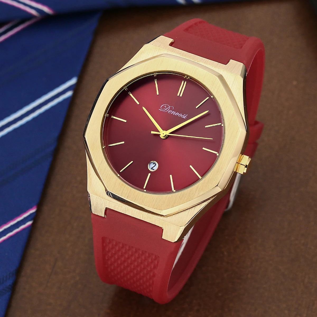 DENVOSI Montre Homme Quartz Ronde 40mm Bracelet Alliage Sport Casual 30M – CLEVI Paris