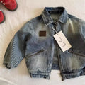 Veste en jean enfant zippée unisexe – CLEVI Paris