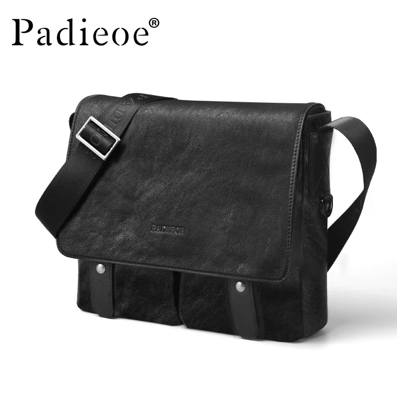 Sac Bandoulière Cuir Végétal Homme Padieoe Business – CLEVI Paris
