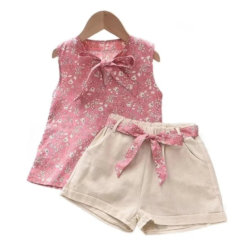 Ensemble bébé fille débardeur et short – CLEVI Paris