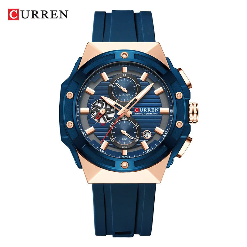 Montre Quartz Homme CURREN – Collection Multi-Modèles Cuir & Acier | 13 Coloris