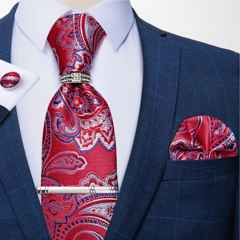 Ensemble cravate et pochette homme à carreaux – CLEVI Paris