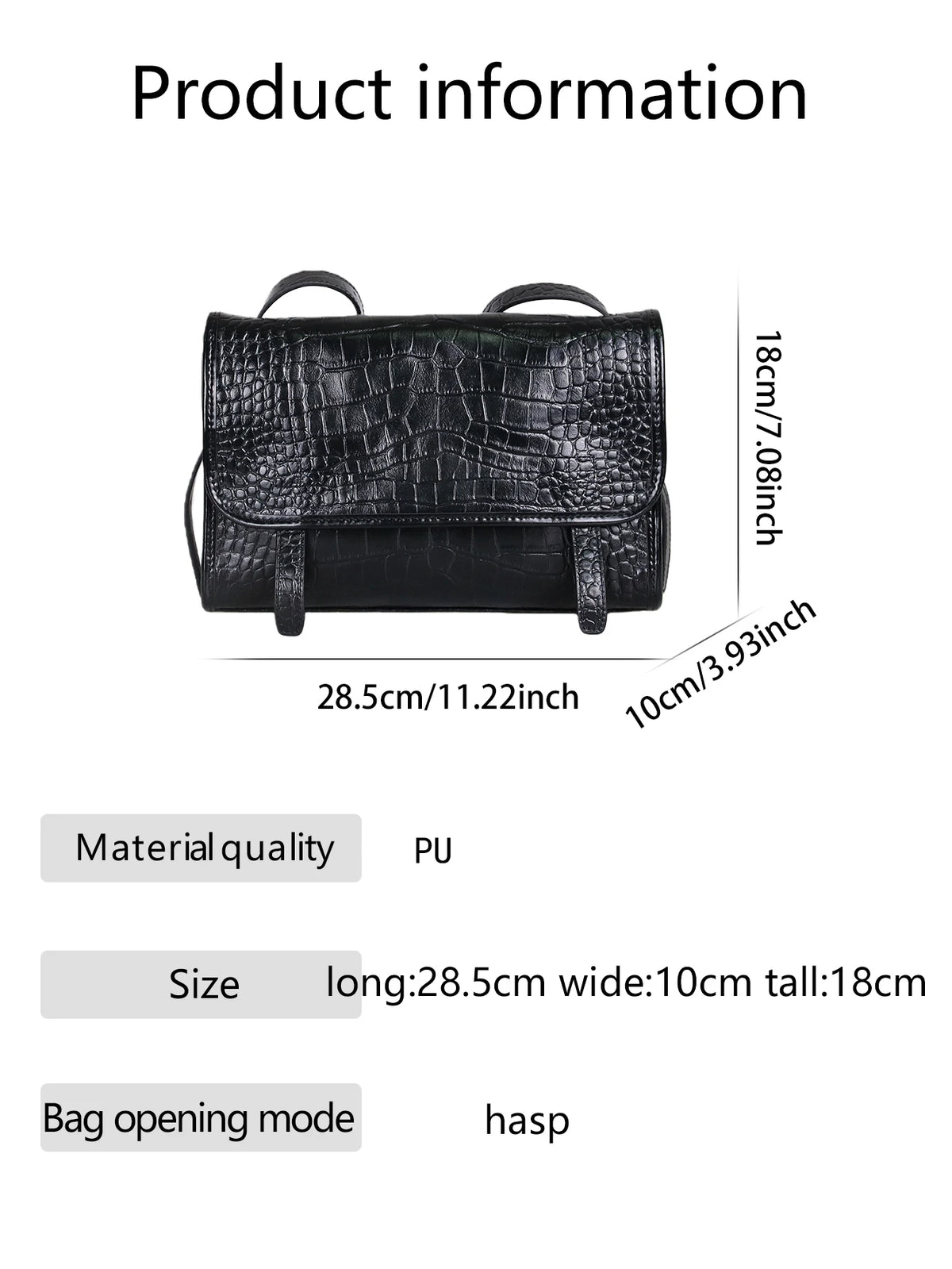 Sac Box Cuir Vache Ciré Motif Crocodile Femme Épaule – CLEVI Paris
