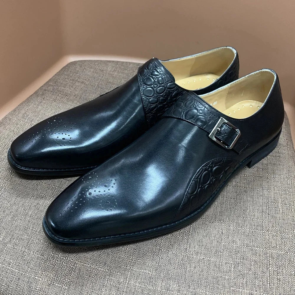 Chaussures habillées en cuir à bout pointu – CLEVI Paris