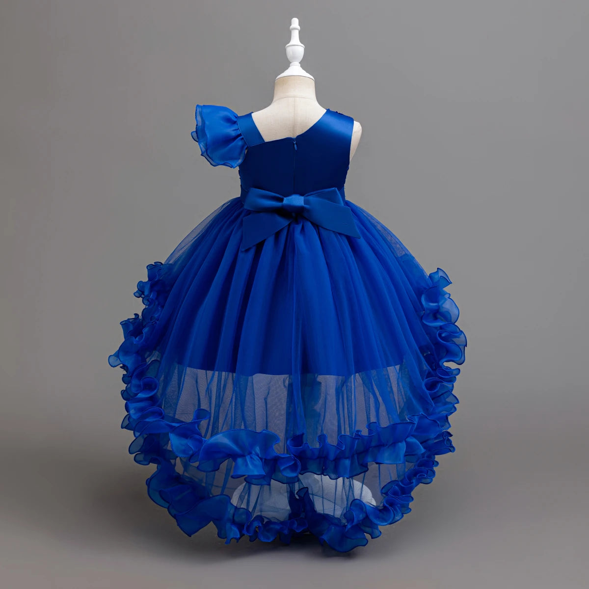 Robe cérémonie fille fleurie à nœud – CLEVI Paris