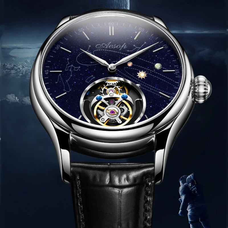 Montre AESOP 7049 mécanique squelette – CLEVI Paris
