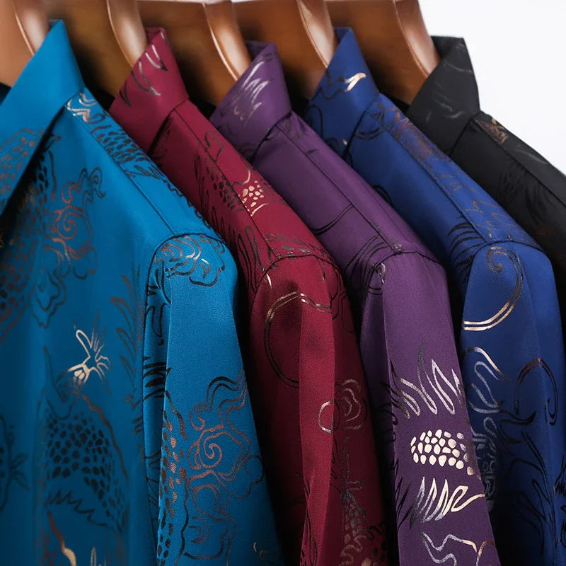 Chemise Homme Imprimée à Manches Courtes – CLEVI Paris