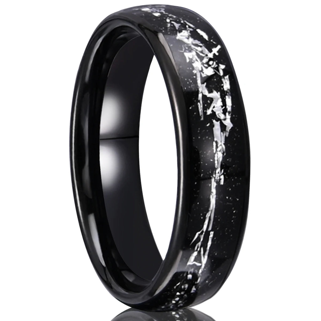 Bague Couple en Tungstène 6 mm, Noire ou Dorée – CLEVI Paris