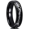 Bague Couple en Tungstène 6 mm, Noire ou Dorée – CLEVI Paris