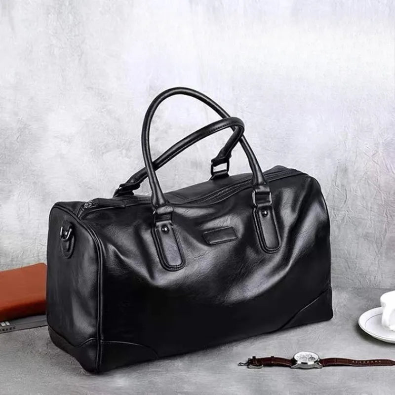 Cabas PU Homme Grande Capacité 45x24cm Voyage Business – CLEVI Paris