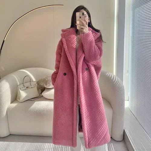 Manteau teddy femme boutonné – CLEVI Paris