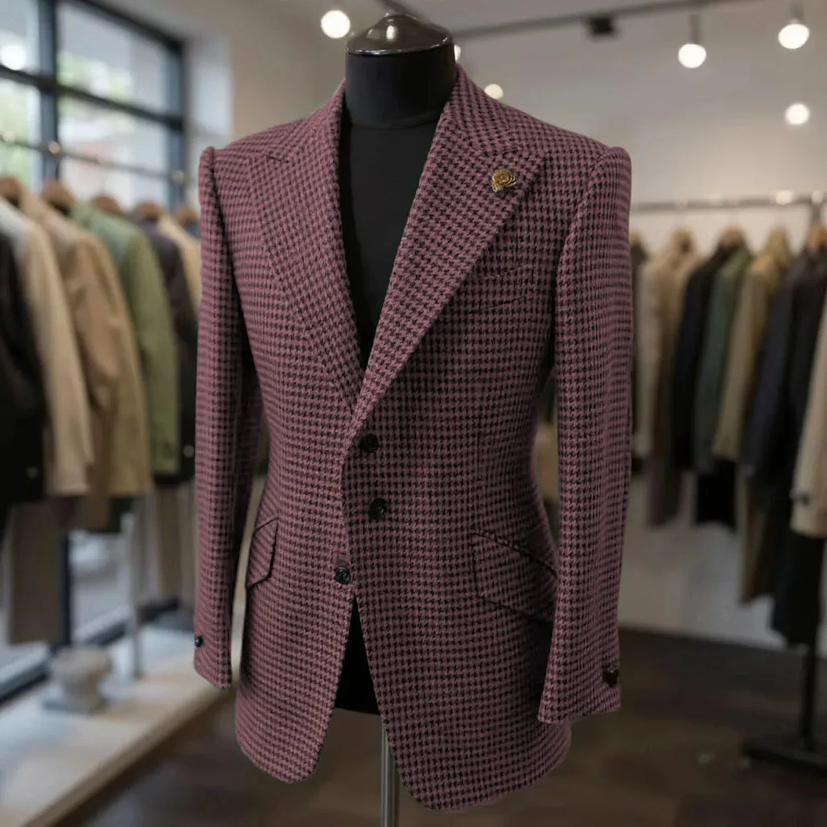 Blazer homme pied-de-poule – CLEVI Paris