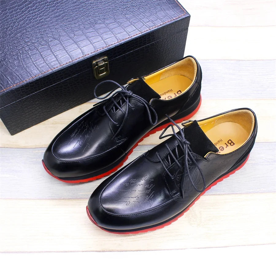 Chaussures homme en cuir à lacets W358-X24 – CLEVI Paris