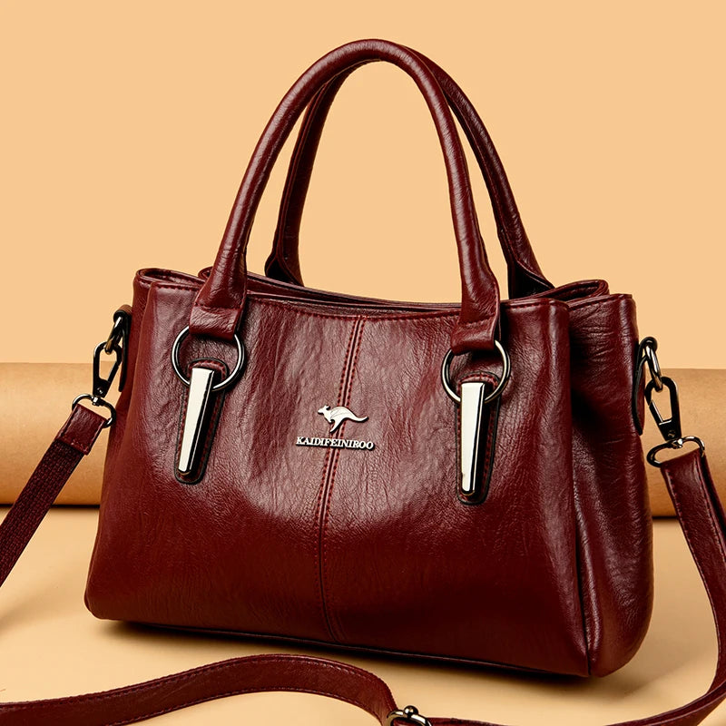 Sac fourre-tout femme en cuir véritable – CLEVI Paris